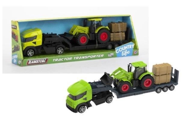Hti Toys Teamsterz Country Life Transporter Mit Die-Cast Traktor