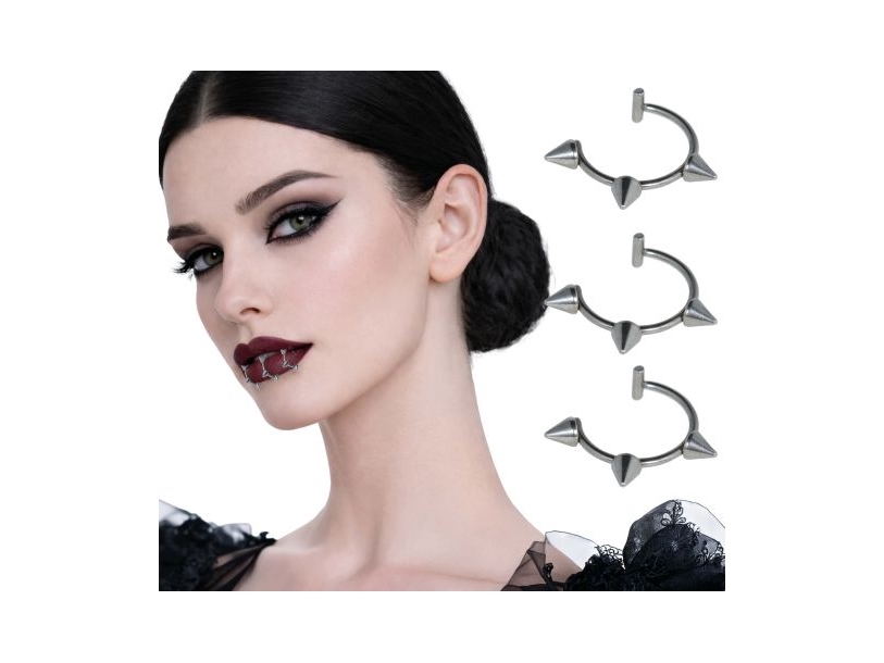 Gotik-Piercings, 3 Stück