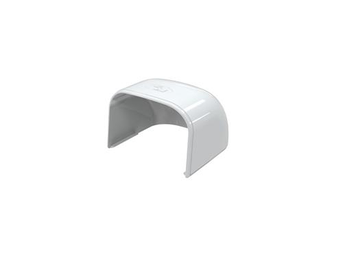 T75-H endebund til kanal 78x58 mm, hvid RAL 9010