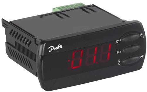 Danfoss AK-CC 210 - Køle-apparatstyring, Temp., Multi, 4 relæer, 1f, 2k, 2,5 VA