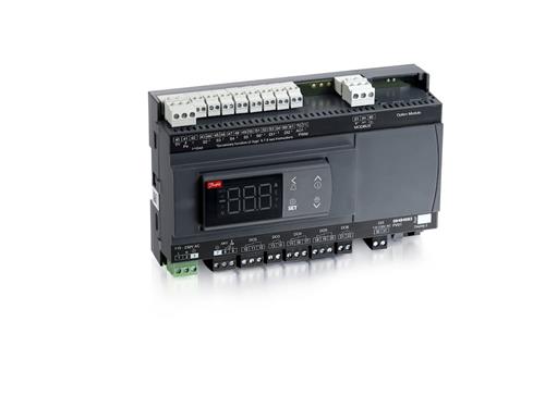 Danfoss AK-CC55 Single Coil UI - Kølemøbel-/rumregulator, 1xAKV, Pe, 5 relæer, Display