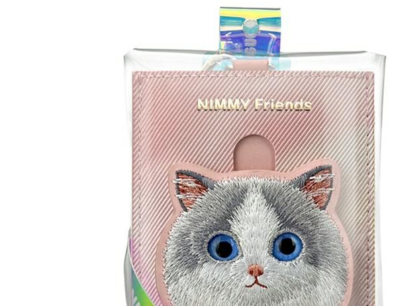 Nimmy Big Eyed Pet 2.0 Kattes Pung-/Kortholder - Pink