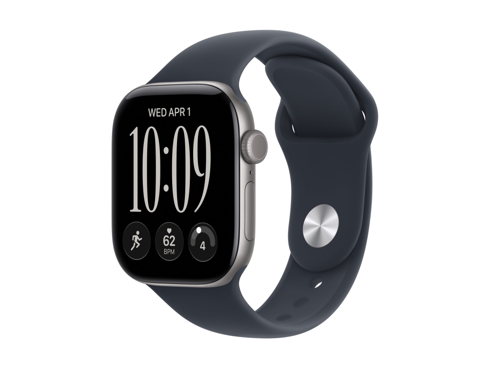 Išmanusis laikrodis Apple Watch Series 12 GPS 42mm Kosmine pilka Aliuminio Case with Navy Melyna Sport Band - S/M