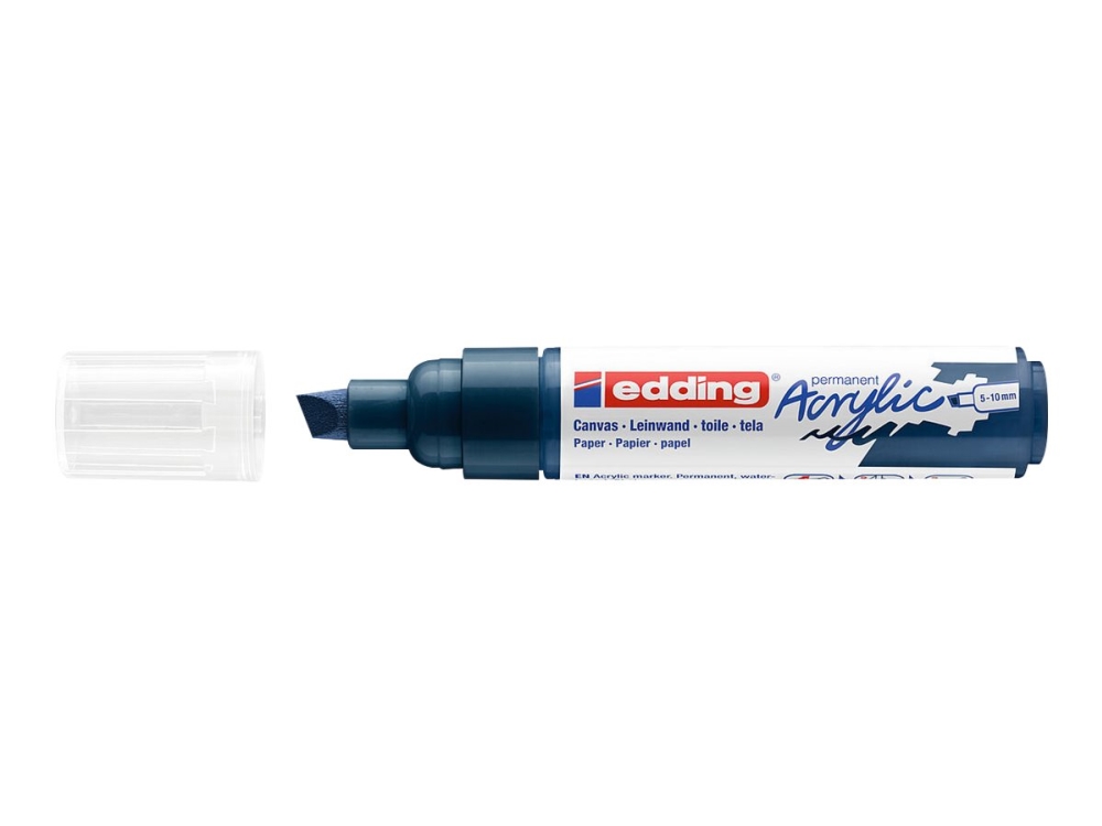 Edding 5000 - Markør - Permanent - Sort - Water-Based Acrylic Ink - 5-10 Mm - Bred
