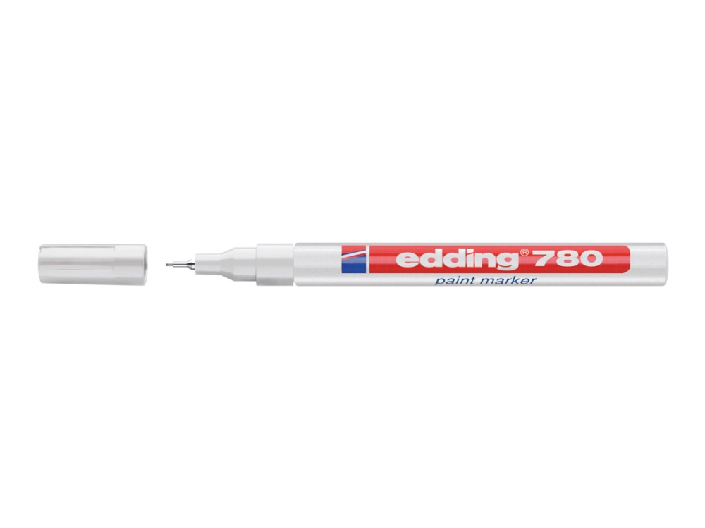 edding 780 gloss paint - Markør - permanent - hvid - pigmentblæk - 0.8 mm