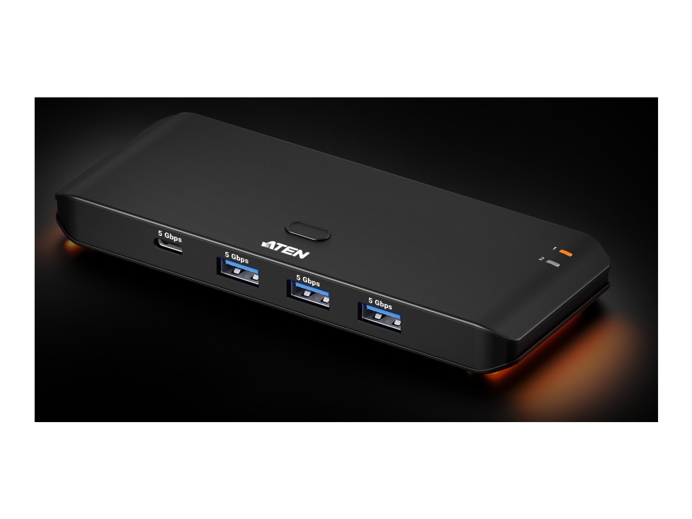 ATEN US5324-AT, USB 3.2 Gen 1 (3.1 Gen 1) Typ A + Typ C, USB 3.2 Gen 1 (3.1 Gen 1) Typ A, USB 3.2 Gen 1 (3.1 Gen 1) Typ C, 5000 Mbit/s, Sort, Kina, USB - Bild 4