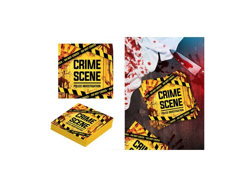 Servietter Crime Scene - 20-pak