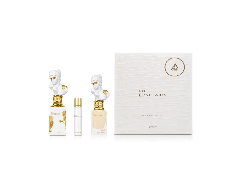 Lattafa Her Confession Duftset 100 Ml Edp + 12 Ml Edp Mini + 50 Ml Haarparfum