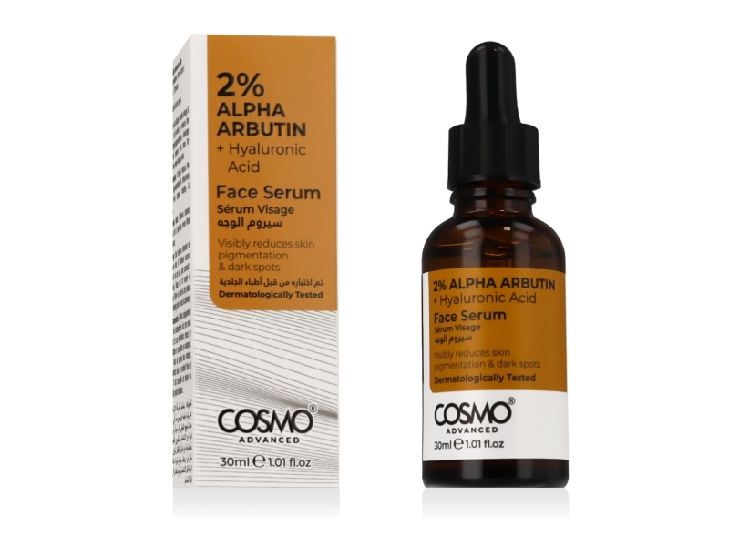 Cosmo Advanced Alpha-Arbutin 2% + Hyaluronsäure Gesichtsserum - 30 Ml