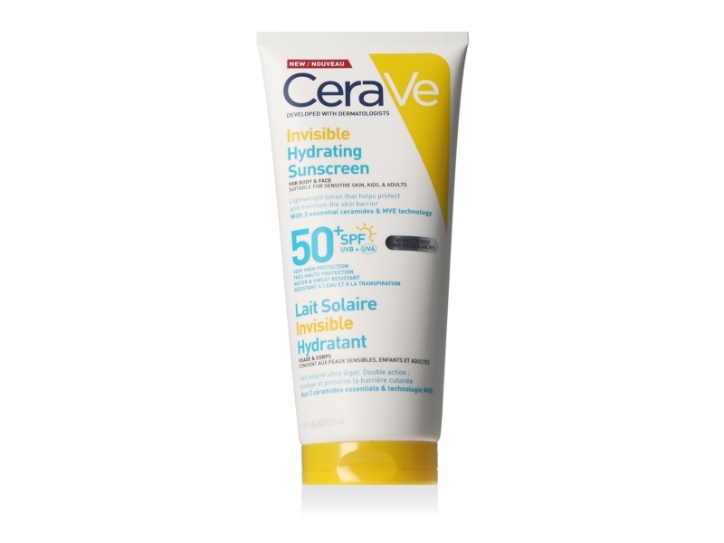 Cerave Invisible Hydrating Sunscreen Spf 50+ Mleczko Do Opalania Do Twarzy I Ciała Spf 50+ 177 Ml - Image 9