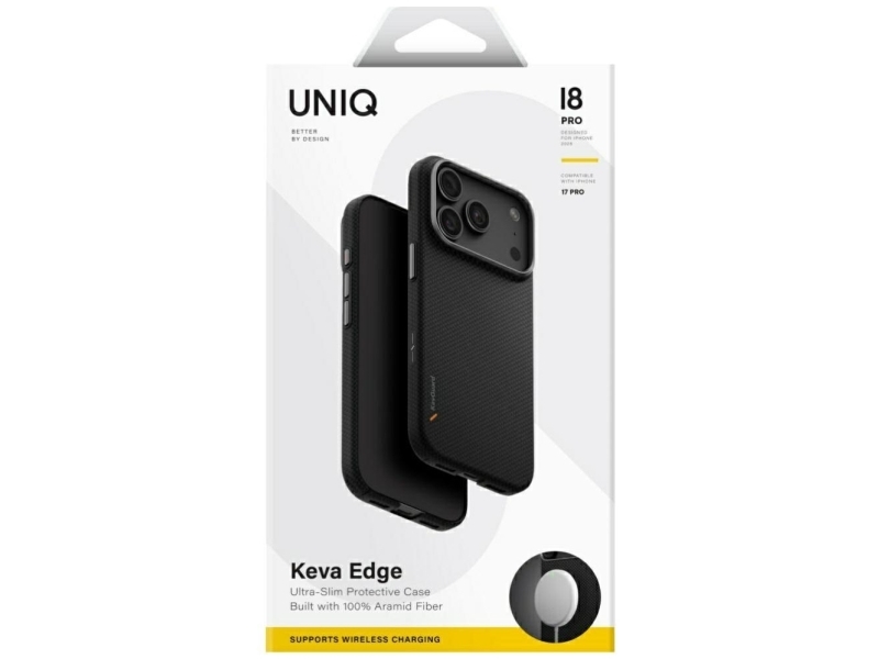 Etui Uniq Keva Edge Do Iphone 18 Pro / 17 Pro Magclick Charging Czarny
