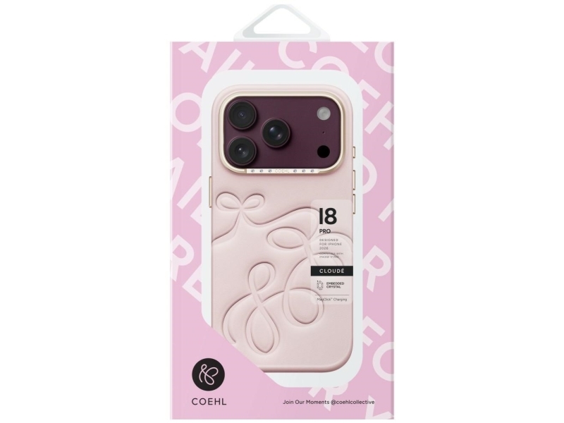Etui UNIQ Coehl Cloude do iPhone 18 Pro/ 17 Pro Magnetic Charging rózowy