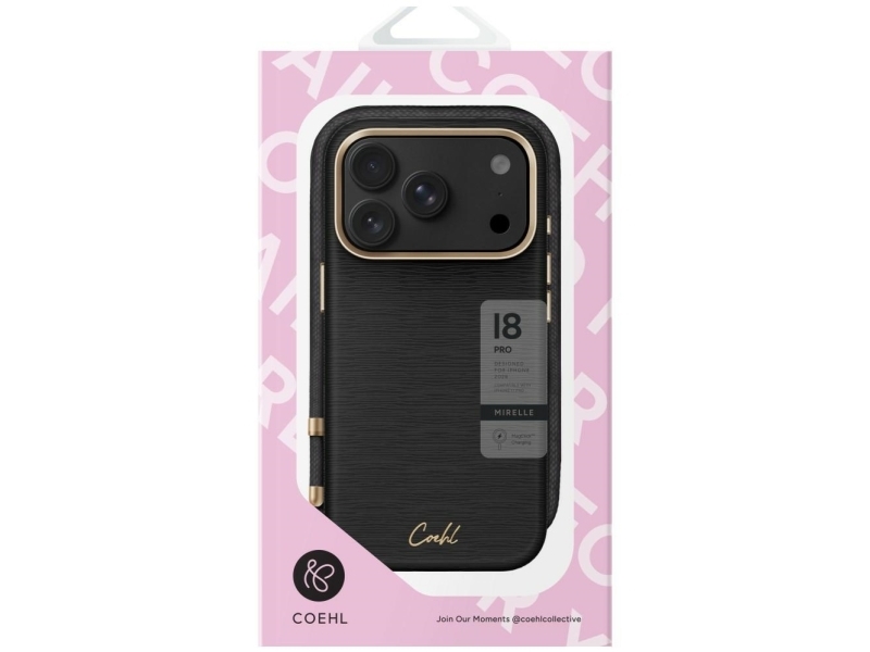 Etui Uniq Coehl Mirelle Do Iphone 18 Pro / 17 Pro Magnetic Charging Czarny