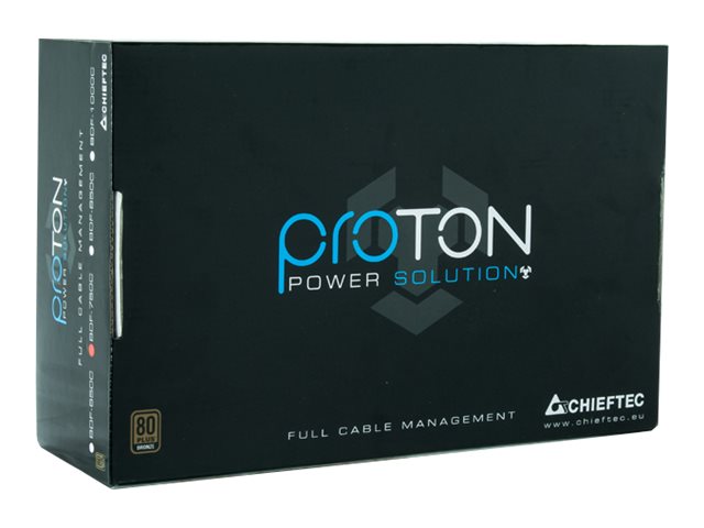 Chieftec Proton Series Bdf-650C - Strømforsyning (Intern) - Atx12v 2.3 - 80 Plus Bronze - Ac 115-230 V - 650 Watt - Aktiv Pfc