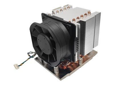 Inter-Tech J-12, Air Cooler, 8 Cm, Black, Silver