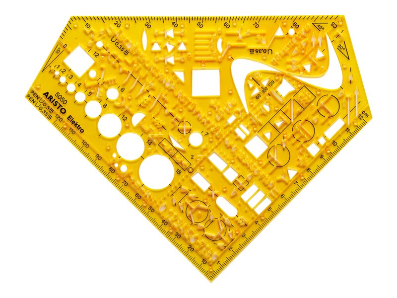 Standardgraph Gelb/Transparent Lineal, Stanowinkel (15.50 Cm, Kunststoff) - Bild 5