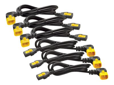 Apc - Strømkabel - Strom Iec 60320 C13 Bis Iec 60320 C14 - 10 A - 1,83 M - 90° Stikforbindelse, Haspet - Sort - Für P/N: Ap4421, Ap4433, Ap6015a, Ap7
