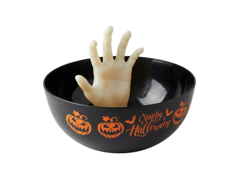 Happy Halloween skål med hånd