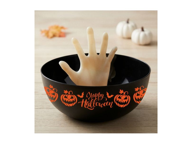 Happy Halloween skål med hånd