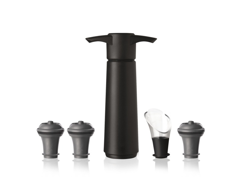 Vinbeholder & Serveringssæt/5 Sort VACU VIN®