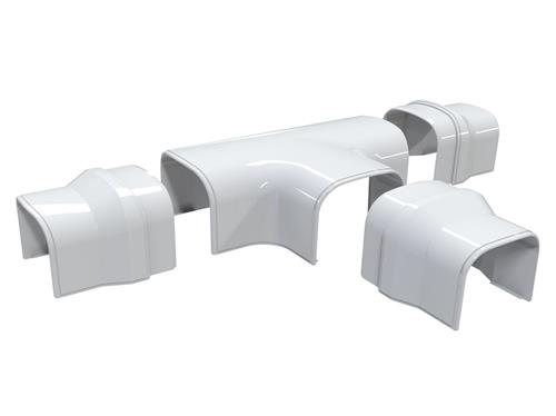 Kanal T-stykke DT102 hvid