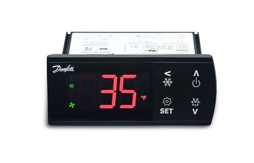 Danfoss ERC 213 - Elektronisk kølestyring, DI 1, DO 3, AC 197-250 V, Rød LED