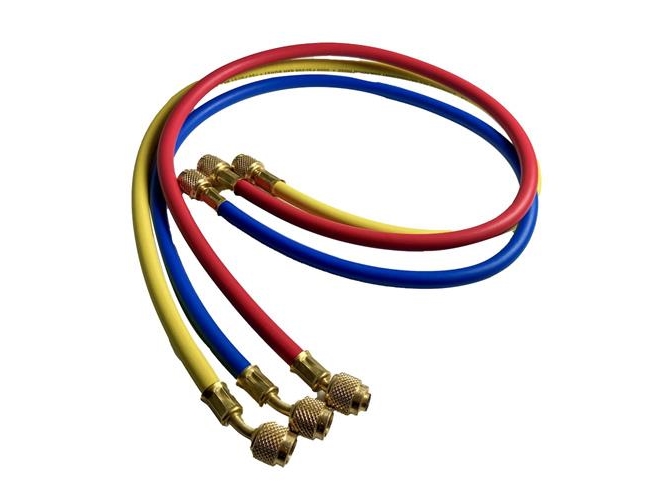 Serviceslange 90cm 1/4'' u/ventil 3-pak