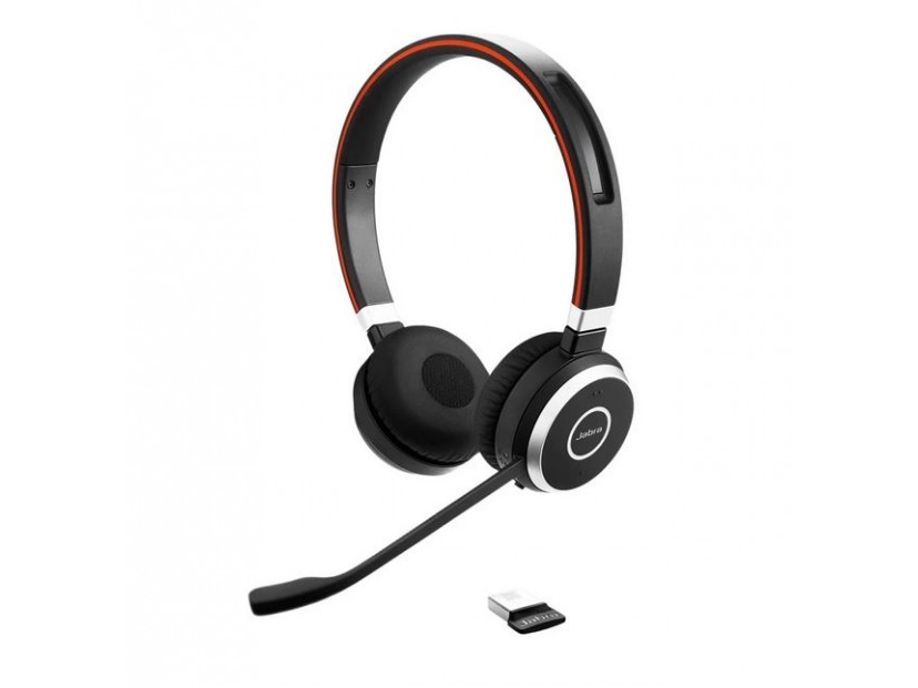 Jabra Evolve 65 TE stereoheadset, on-ear Bluetooth, Link 390a MS Teams