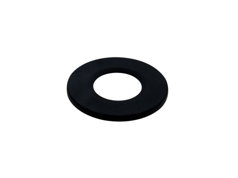 Zierring Rund Schwarz Matt