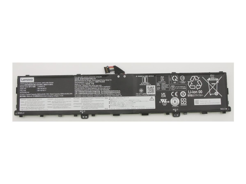 Bateria Lenovo Battery 15.52V, 90Wh, 4Cell
