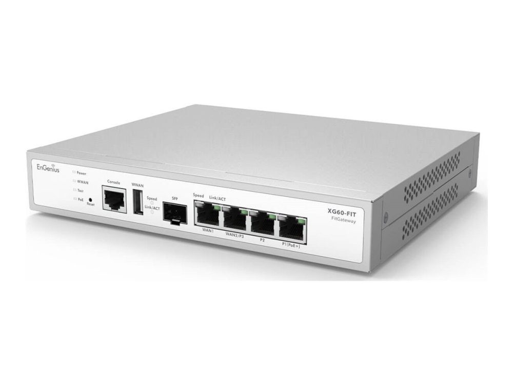EnGenius Fit - Switch - 1 x 10/100/1000 (PoE+) + 1 x 1.25 Gigabit SFP + 3 x 10/100/1000 - skrivbordsmodell, väggmonterbar - PoE+