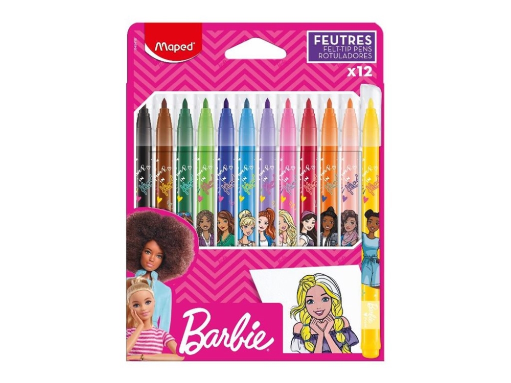 Maped Color’Peps 845418, Flerfarvet, 2,8 mm, Flerfarvet, Barbie, Pige, Barn