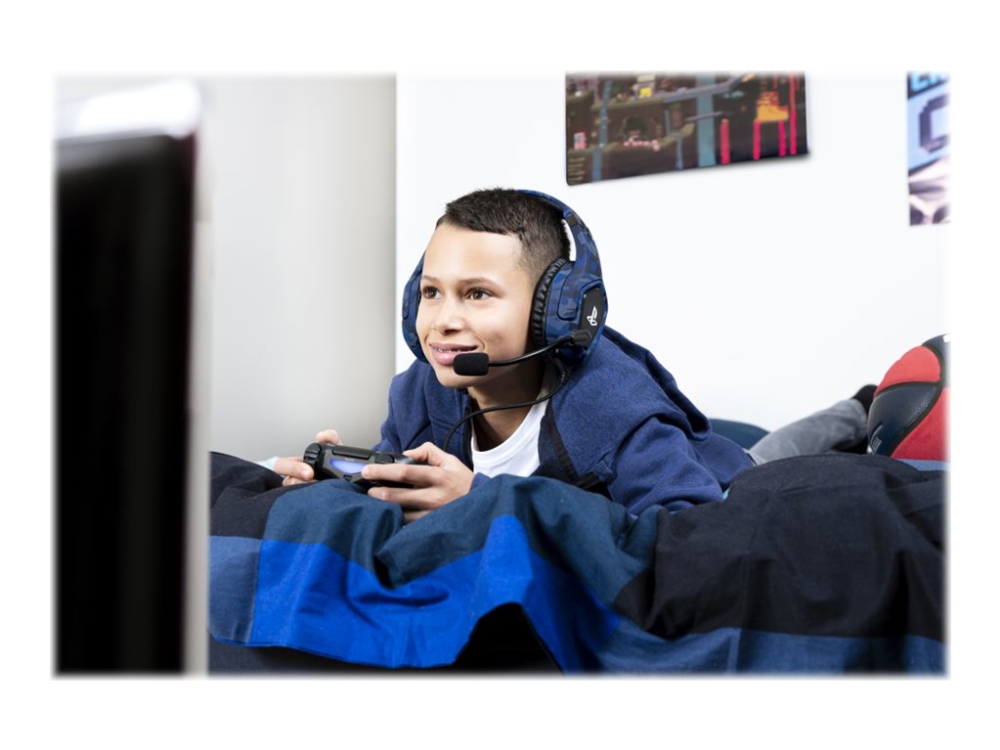Trust Gaming Gxt 488 Forze-B - Headset - Fuld Størrelse - Kablet - 3,5 Mm Jackstik - Blå