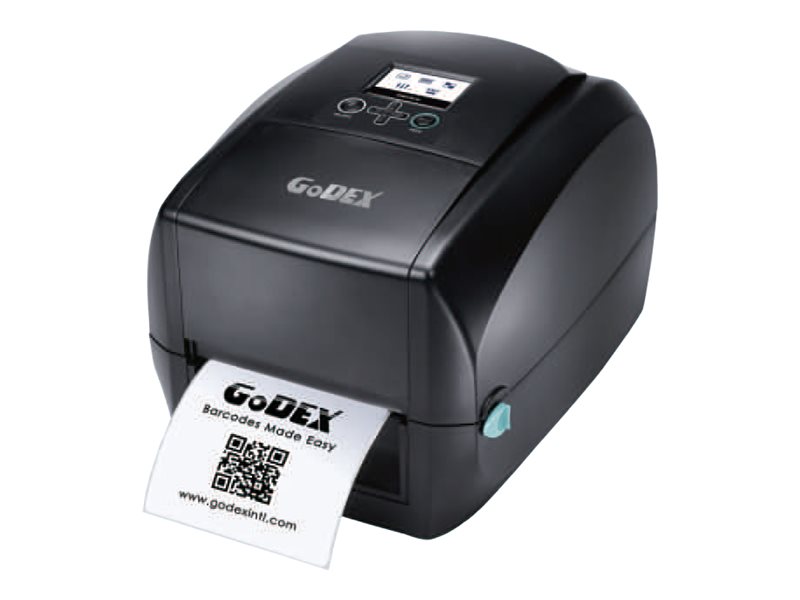 Godex RT730i Pro - Etiketprinter - direkte termisk/termisk overførsel - Rulle (2 - 11,8 cm) - 300 dpi - op til 127 mm/sek. - USB, seriel, LAN