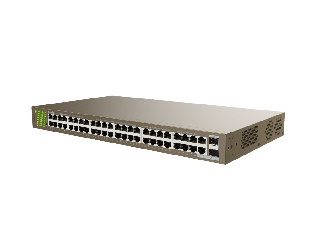 Tenda Teg1050f Unmanaged-Switch 48X Gigabit Ethernet, 2X Sfp