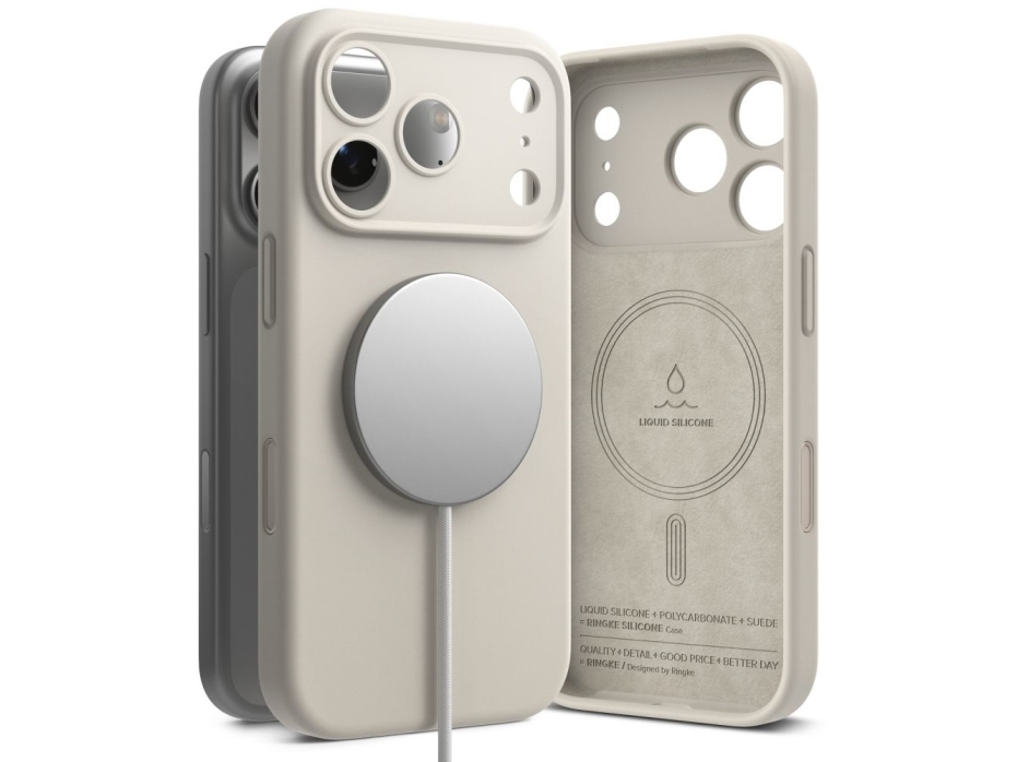 Ringke Silicone Magnetic Magsafe Iphone 18 Pro Stone