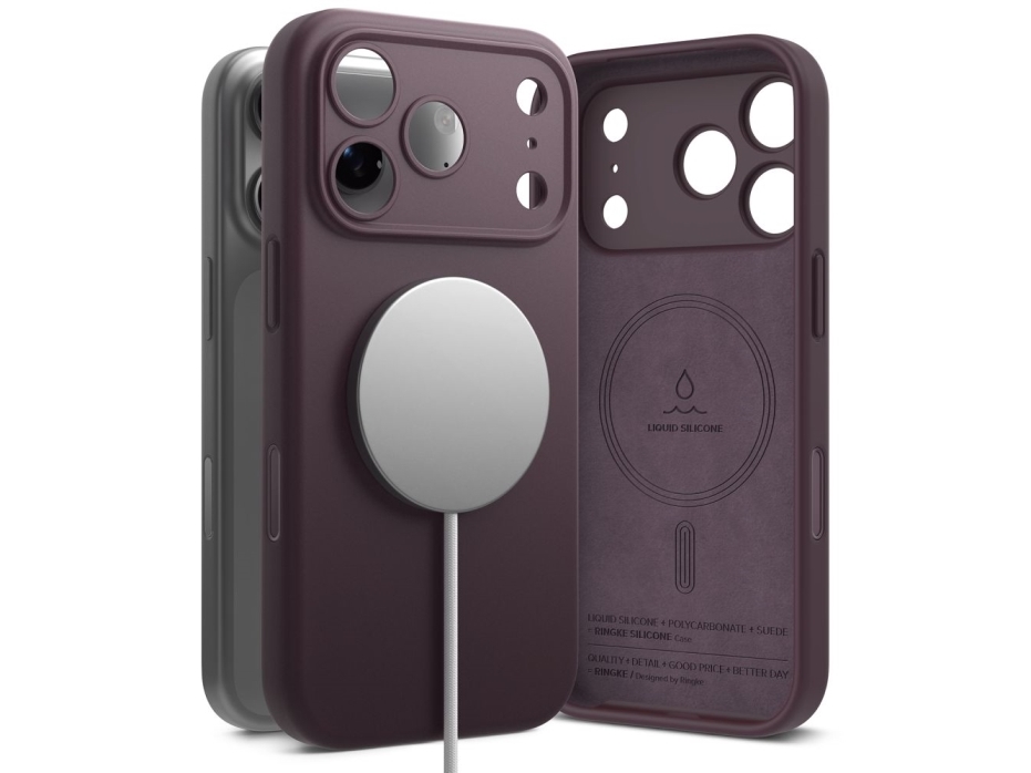 Ringke Silicone Magnetic Magsafe Iphone 18 Pro Burgundy