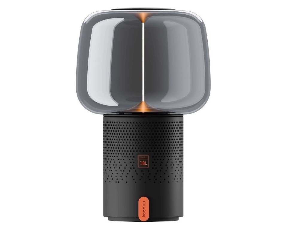 Kooduu Serena Play Bærbar Lampe Med Højttaler, Grå