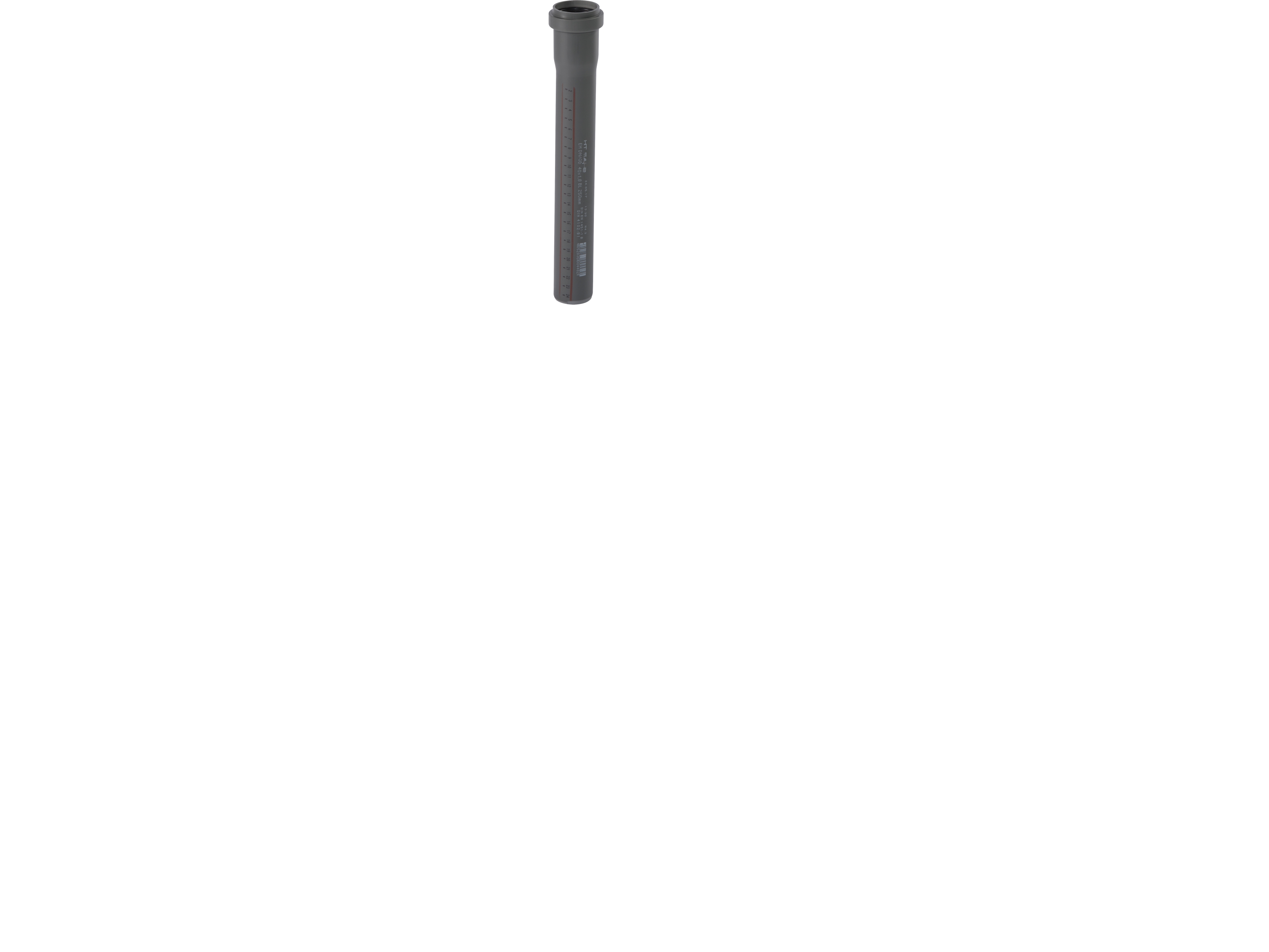 Afløbsrør, Ø40 x 1000 mm, grå, HT/PP