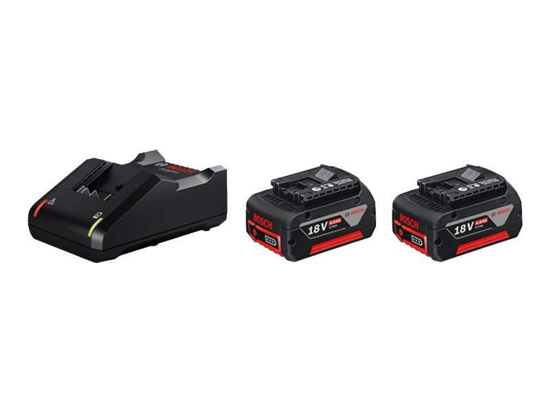 Bosch 1600A019S0 batteri- och laddarset 2 x 18 V 4,0 Ah + GAL 18V-40