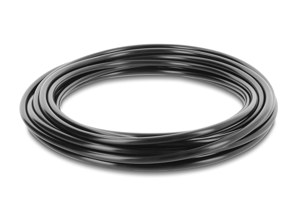 DeLOCK 22225, 20 m, Over/under jorden, Sort, Polyethylen, 2,75 bar, 4,6 mm
