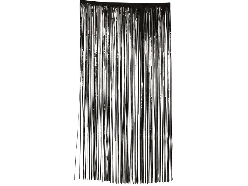 Sort Foliegardin, 100 X 200 Cm