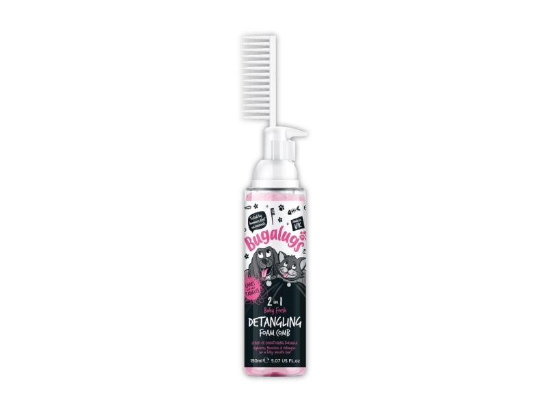 Bugalugs 2-i-1 Skumrens med Kam Baby Fresh (200ml)