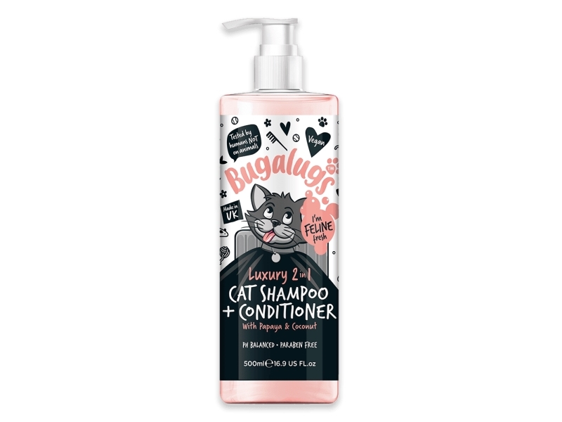 Bugalugs Luksus 2-i-1 Shampoo & Balsam med Papaya & Kokos (500ml)