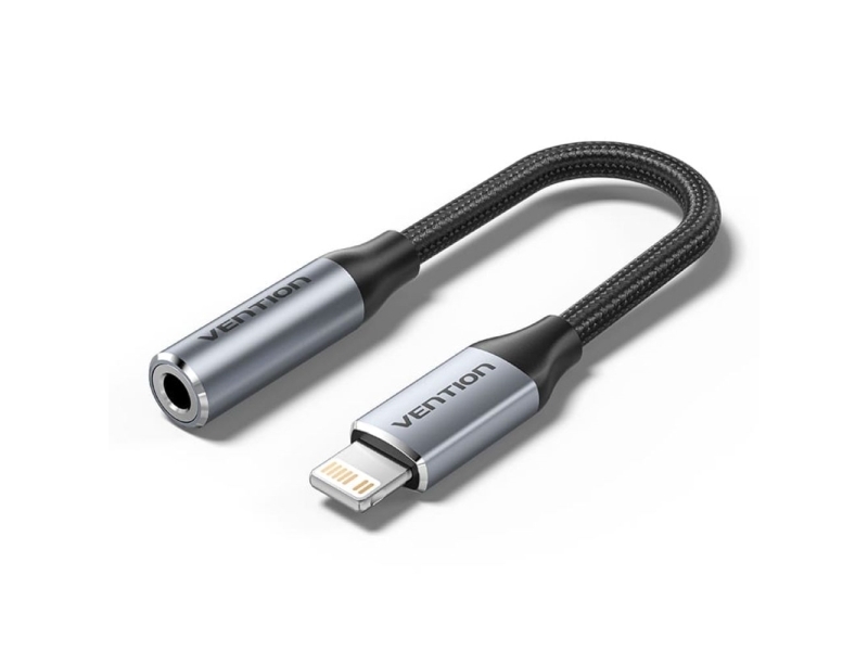 Adapter Lightning Meski Do 3.5Mm Jack Vention 0,1M Czarny