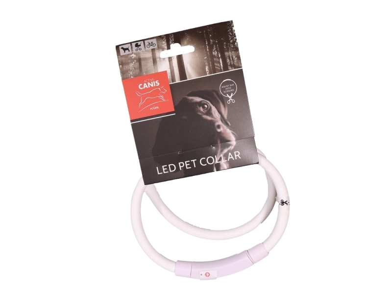 Usb Led-Halsbånd Hvid