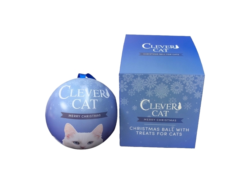 Clever Cat Christmas Ball 60 G Für Katzen