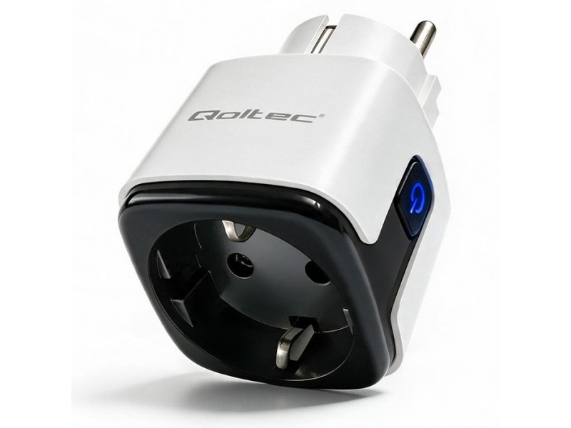 Qoltec Inteligentne gniazdko Wi-Fi 16A | timer | watomierz | Tuya (5901878527109)