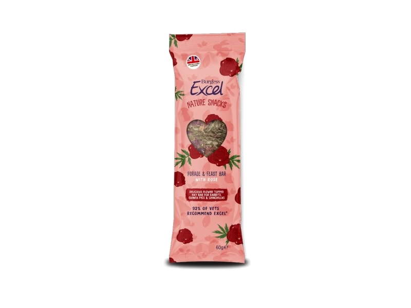 Burgess Excel Forage & Feast Bar Rose 60G