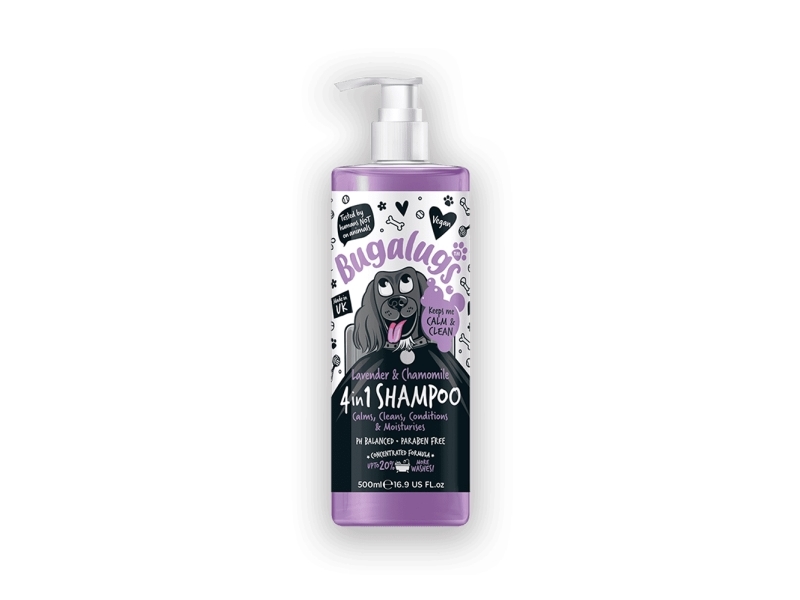Bugalugs 4-i-1 Shampoo med Lavendel & Kamille (500ml)